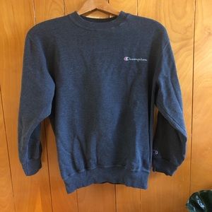 Champion Trendy Unisex Grey Crewneck Sweatshirt